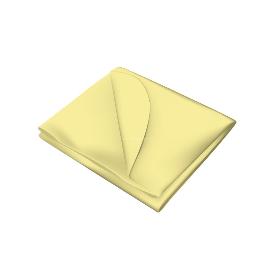 Lined oilcloth with PVC coating Inseense 0.5 x 0.7m without braid (yellow) 2