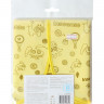 Protective apron 36x36 cm Inseense with PVC coating (yellow with pattern)