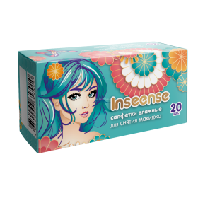 Wet Cosmetic Wipes for Makeup Removal Inseense 20pcs