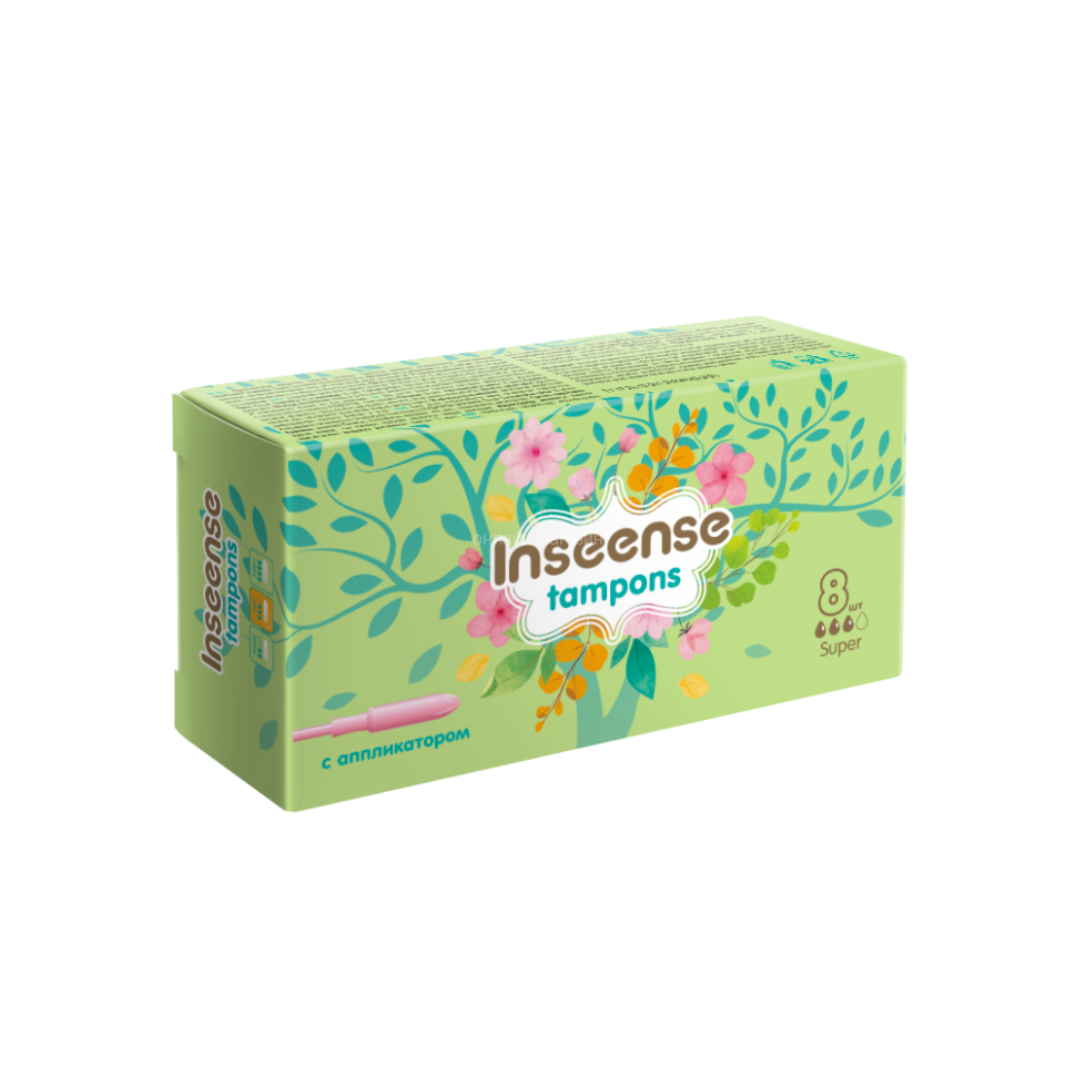 Insense Super tampons with applicator 3 drops 8 pcs