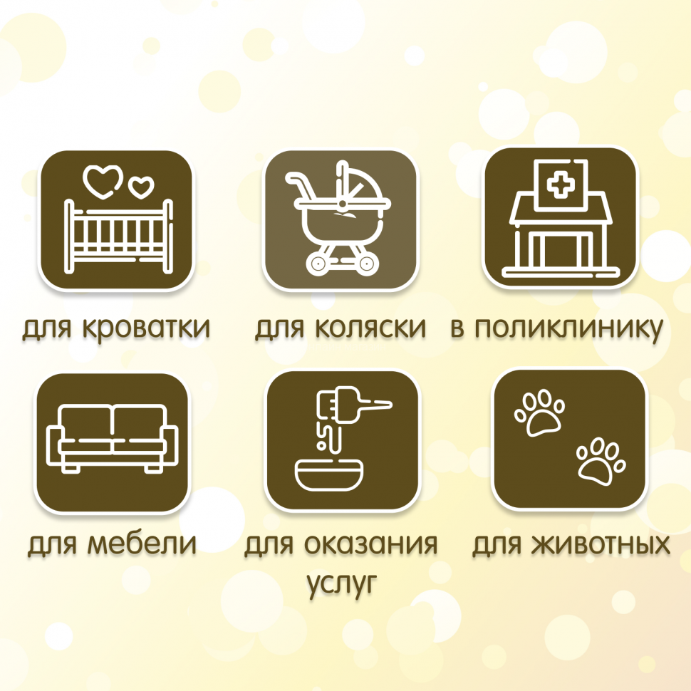 Inseense lining oilcloth with PVC coating 50x70 cm, with braid, yellow with a pattern