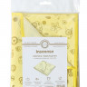 Inseense lining oilcloth with PVC coating 50x70 cm, with braid, yellow with a pattern