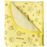 Inseense lining oilcloth with PVC coating 50x70 cm, with braid, yellow with a pattern