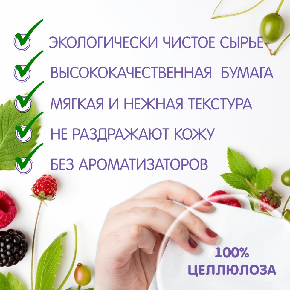 Inseense paper handkerchiefs (with the aroma of wild berries), 10 pcs