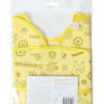 Inseense bib with pocket, yellow with pattern, 33x33 cm